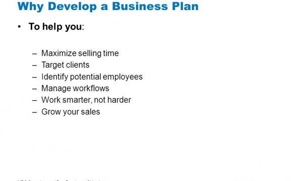 Why Develop a Business Plan To